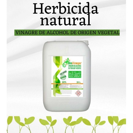 Herbicida vinagre 20% 25L – Solución ácida vegetal para el control de vegetación no deseada